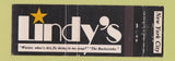 Matchbook Cover - Lindy's Restaurant New York City  Full Length
