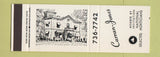 Matchbook Cover - Curran Jones Funeral Home West Springfild MA SAMPLE
