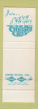 Matchbook Cover - Chrysler Boat Motors SAMPLE