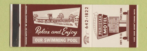 Matchbook Cover - Paradise Motel Paris TN SAMPLE