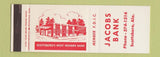 Matchbook Cover - Jacobs Bank Scottsboro AL SAMPLE