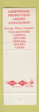 Matchbook Cover - Greenwood Production Credit Association MS SAMPLE