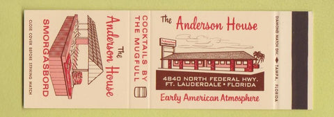 Matchbook Cover - Anderson House Smorgasbord Fort Lauderdale FL SAMPLE