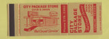 Matchbook Cover - City Package Liquor Uvalde TX SAMPLE