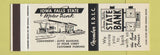 Matchbook Cover - Iowa Falls State Bank IA