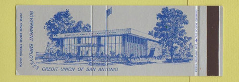 Matchbook Cover - Government Employees Credit Union San Antonio TX SAMPLE