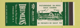 Matchbook Cover - Drumlins Golf Course Syracuse NY SAMPLE
