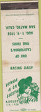 Matchbook Cover - Venga A La Fiesta 1958 San Mateo CA girlie STAINED