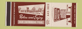 Matchbook Cover - Parisian Motel Paris TN SAMPLE