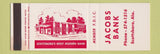 Matchbook Cover - Jacobs Bank Scottsboro AL SAMPLE