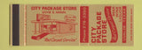 Matchbook Cover - City Package Liquor Uvalde TX SAMPLE