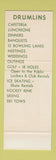 Matchbook Cover - Drumlines Golf Course Syracuse NY SAMPLE