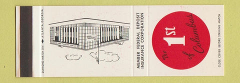 Matchbook Cover - 1st Bank of Columbus GA SAMPLE