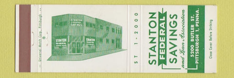Matchbook Cover - Stanton Federal Savings Pittsburgh PA