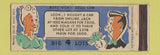 Matchbook Cover - Smart Set Matches Buffalo NY Big 4 Used Cars girlie WEAR