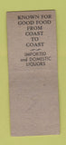 Matchbook Cover - Eickberg's Castle Inn Mattoon IL BOBTAIL