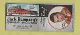 Matchbook Cover - Jack Dempsey's Restaurant New York City boxer BOBTAIL