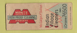 Matchbook Cover - Indian Village Cleaners Cleveland? WEAR BOBTAIL