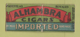 Matchbook Cover - Alhambra Cigars DQ  BOBTAIL