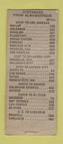 Matchbook Cover - Wonder Bar Albuquerque NM BOBTAIL