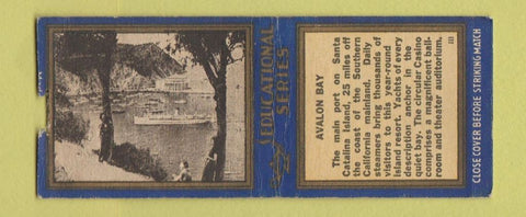 Matchbook Cover - Avalon Bay Santa Catalina Island CA BOBTAIL