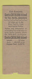 Matchbook Cover - Avalon Bay Santa Catalina Island CA BOBTAIL