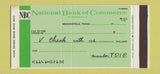 Matchbook Cover - Natoinal Bank of Commerce Brownsville TX 30 Strike SAMPLE