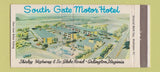 Matchbook Cover - South Gate Motor Hotel Arlington VA 30 Strike