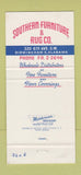 Matchbook Cover - Southern Furniture and Rug Birmingham AL 30 Strike