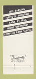 Matchbook Cover - Fair Park National Bank Dallas TX 30 Strike