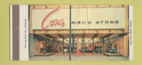 Matchbook Cover - Cox's Men's Clothes McKeesport PA WEAR 30 Strike