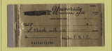 Matchbook Cover - University National Bank College Station TX 30 Strike