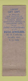 Matchbook Cover - Rush Jewels Ferndale MI WORN