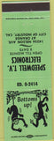 Matchbook Cover - Speedwell Electronics City of Industry CA green
