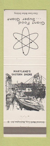 Matchbook Cover - Giant Food Grocery MD Eastern Shore Maryland