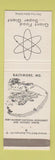 Matchbook Cover - Giant Food Grocery Baltimore MD Fort McHenry