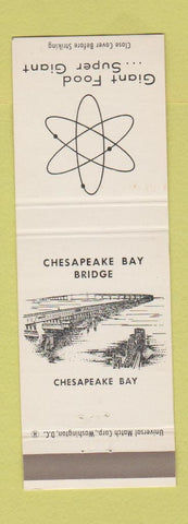 Matchbook Cover - Giant Food Grocery Chesapeake Bay Bridge