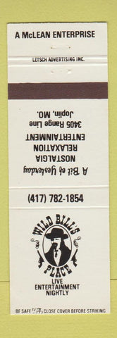 Matchbook Cover - Wild Bill's Place Joplin MO