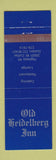 Matchbook Cover - Old Heidelberg Inn Golden Colorado Colfax