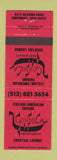Matchbook Cover - Gondola Italian Restaurant Cincinnati OH