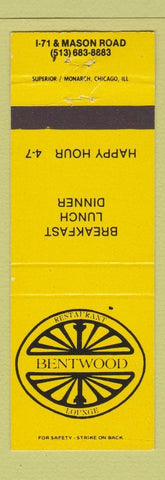 Matchbook Cover - Bentwood Restaurant