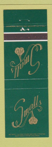 Matchbook Cover - Smalls KO boxing?