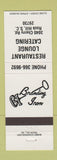 Matchbook Cover - Branding Iron Restaurant Lounge Rock Hill SC