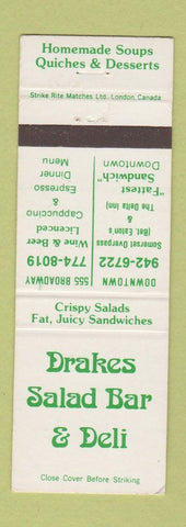 Matchbook Cover - Drakes Salad Bar Deli Canada?