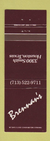 Matchbook Cover - Brennan's Restaurant Houston TX