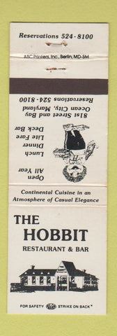 Matchbook Cover - The Hobbit Restaurant Bar Ocean City MD WEAR