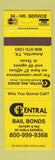 Matchbook Cover - Central Bail Bonds Amarillo TX
