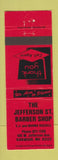 Matchbook Cover - Jefferson St Barber Shop Kirkwood MO RED