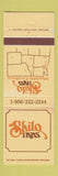 Matchbook Cover - Shilo Inns OR WA ID MT WY UT WEAR
