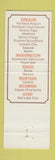 Matchbook Cover - Shilo Inns OR WA ID MT WY UT WEAR